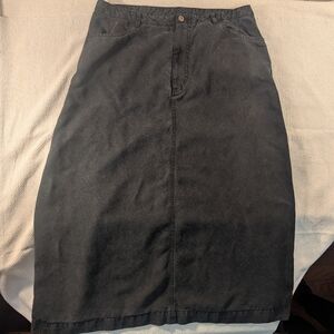 Classic Black Tencel Skirt